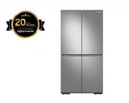 Samsung 4 Doors Refrigerator 25.2 Cu.ft, 713 Ltrs, SBS, Inverter, Stainless Steel - RF71A9671SR