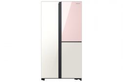 Samsung Refrigerator Side by Side ,640 Liter, Inverter, Pink/White - RH62A50E16C