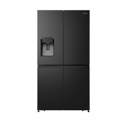 Hisense Refrigerator 12.4Cu.ft Freezer 6.7Cu.ft, Ice Maker Dispenser, Black - RQ67W2IQ
