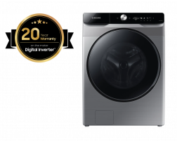 Samsung Front Load Washer Dryer Combo 18KG/11KG, Direct Drive, WIFI, Inox - WD18T6300GP