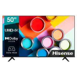 Hisense Smart  TV 50 Inch UHD 4K with S2 receiver T2/S2 , 3 HDMI, 2 USB - 50A6GS